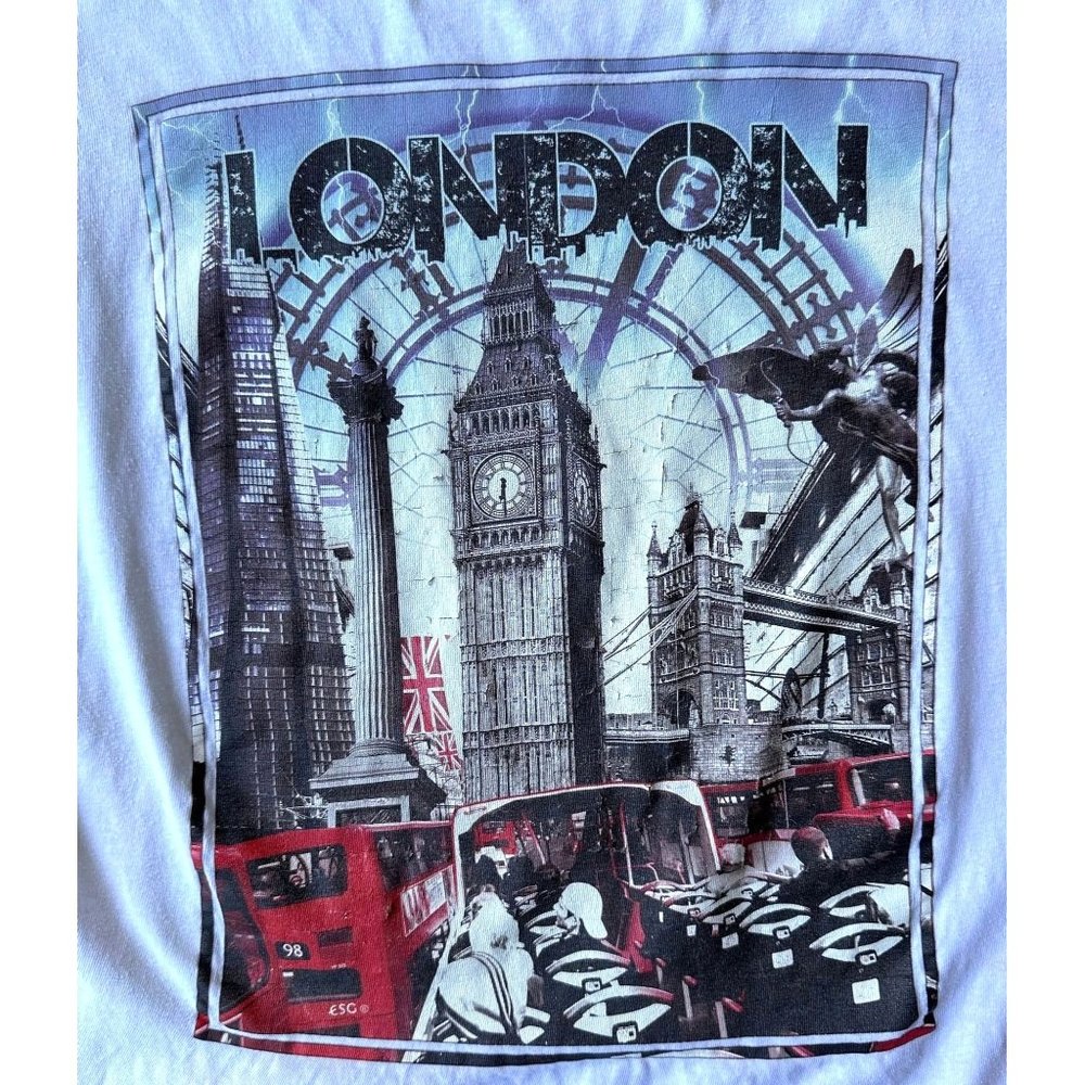 Vintage London England T Shirt Unisex Small?  Big Ben Bus Flag Souvenir …